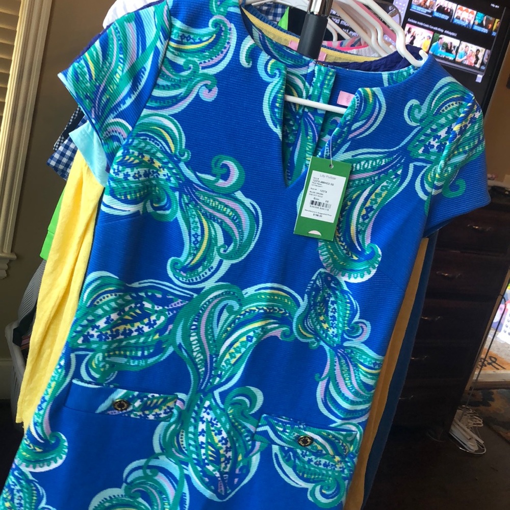 Lilly Pulitzer Blue Crush Layton Shift Dress XS